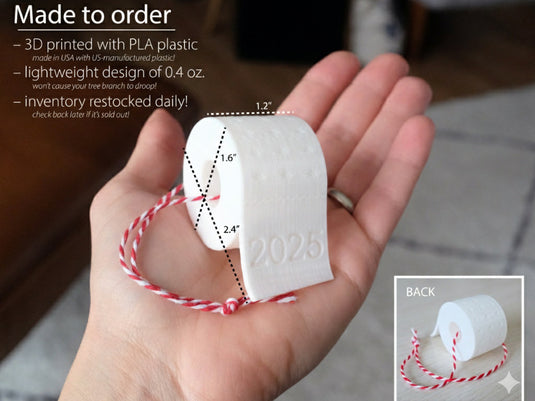 Toilet Paper Ornament