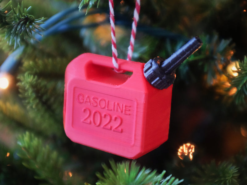 Load image into Gallery viewer, Gas Can Ornament to remember the year we couldn&#39;t afford it
